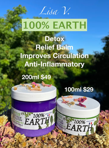 100% Earth- Healing Balm for Cracked Skin & Detox
